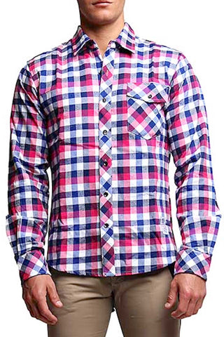 Something Strong Purple Something Valid Button-Up