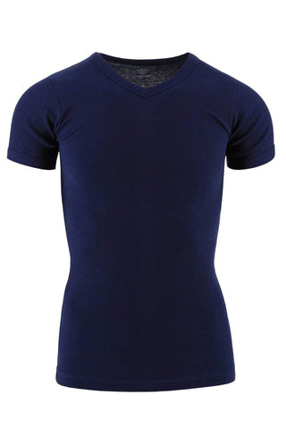 Jocko Navy Ribbed V-Neck Shirt