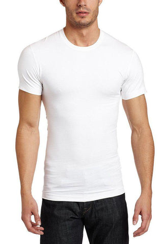 2(X)IST White Shape Form Slimming Crew-Neck Tee