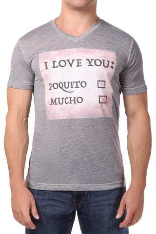 Spenglish Heather Grey I Love You Tee