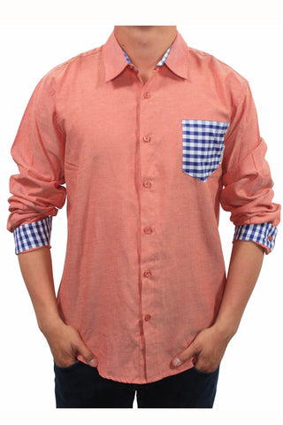 Filthy Etiquette Salmon Winston Button-Up