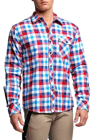 Something Strong Red Something Valid Button-Up