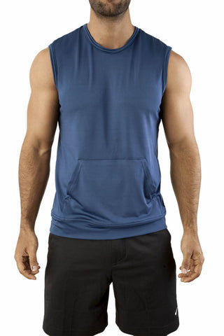 Vuthy Navy Kangaroo Muscle Tank