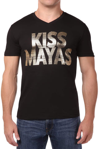 Spenglish Black KISS MAYAS Tee