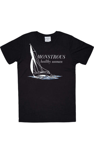 Rxmance Unisex Black Monstrous Crew Tee