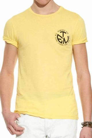 Rxmance Unisex Yellow Circle Ten Crew Tee