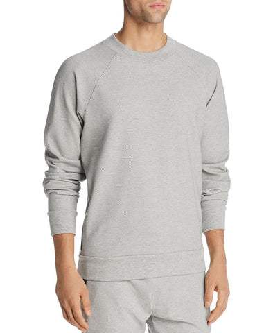 Alo Yoga Impel Waffle-textured Sweatshirt Heather Grey