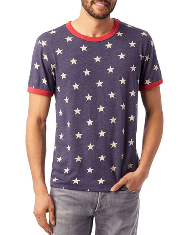 Alternative Apparel Printed Ringer T-shirt Multi