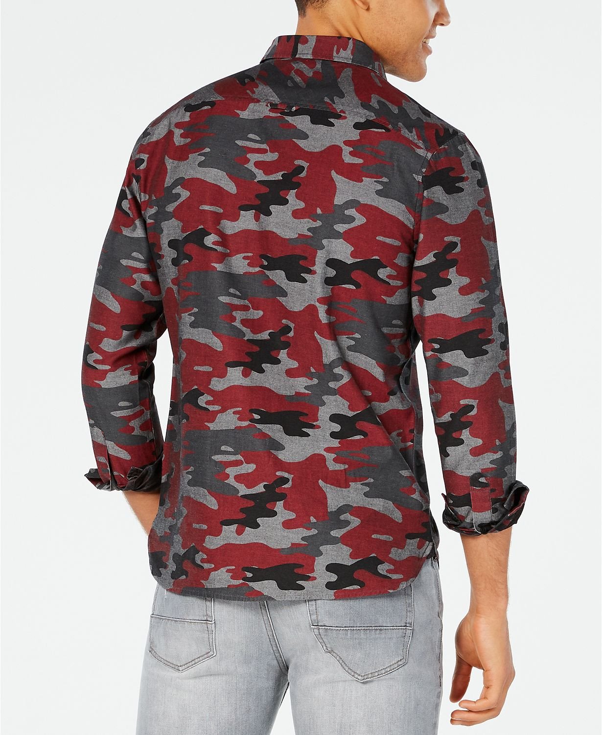 American Rag Frankie Camo Shirt & Jeans  Licorice Red