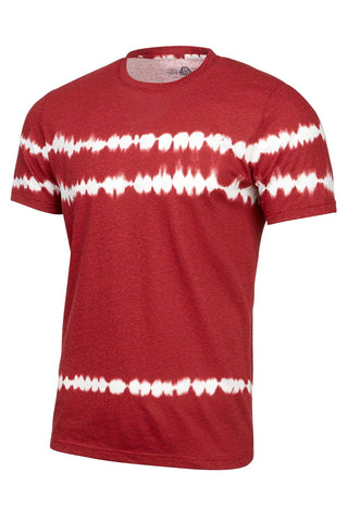 American Rag Worn Red Tie Dye Striped T-Shirt