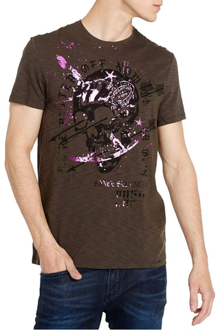 Buffalo by David Bitton Charcoal Tanto Skull T-Shirt