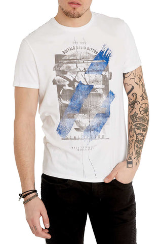 Buffalo by David Bitton White Graphic-Print T-Shirt