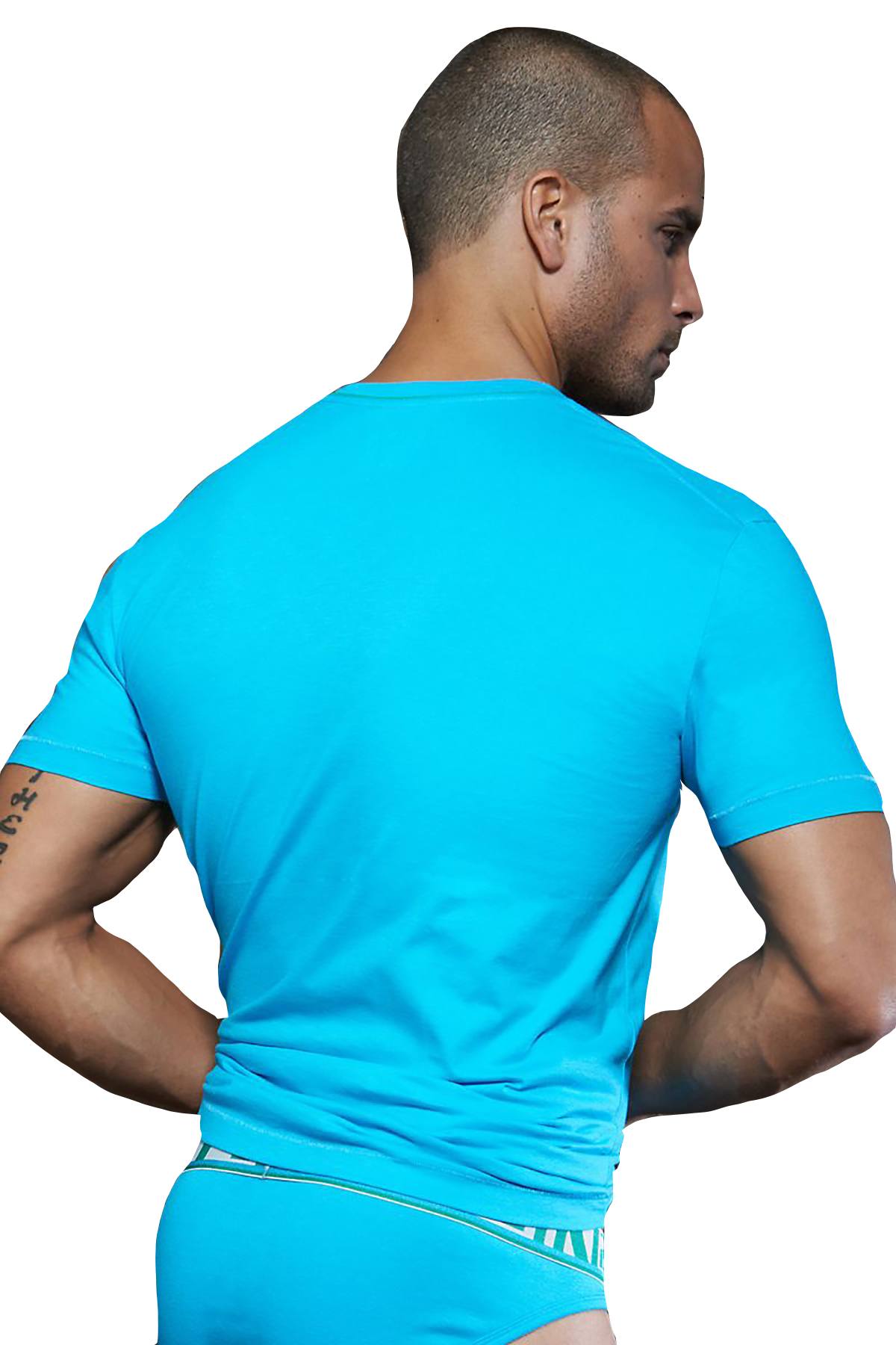 C-IN2 Scuba Blue Pop Color V-Neck