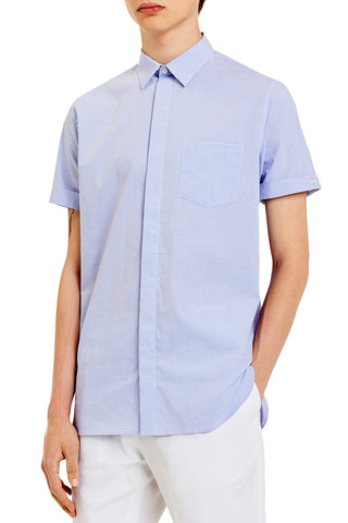 Calvin Klein Amparo Blue Gingham Pocket Shirt