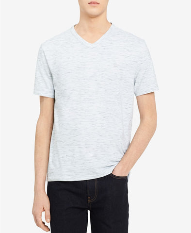 Calvin Klein Jeans Textured V Neck T Shirt / Snow White