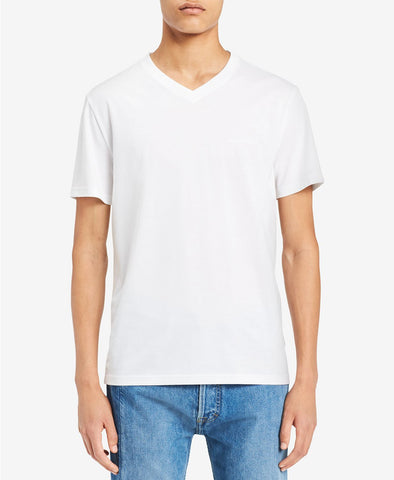 Calvin Klein Jeans V Neck T Shirt / White