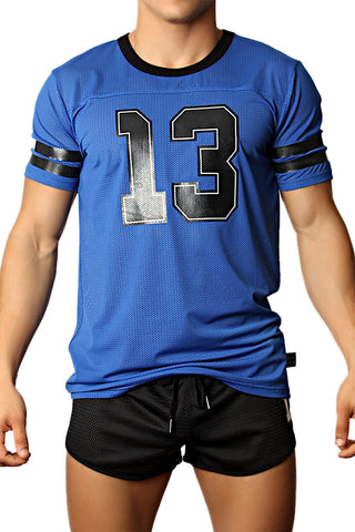 CellBlock 13 Blue Tailback Jersey Top