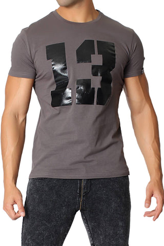 CellBlock 13 Grey Logo "13" Crew Neck T-Shirt