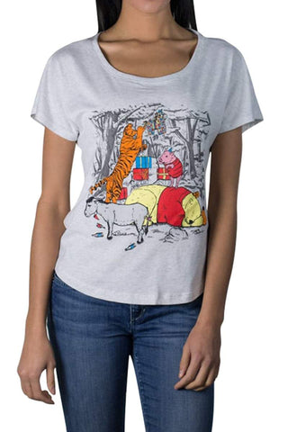 Choke Vintage-White Party-Animals Dolman Tee