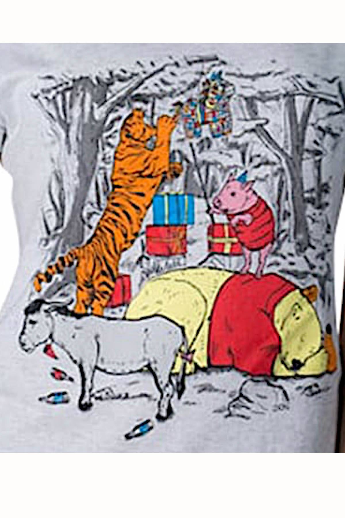 Choke Vintage-White Party-Animals Dolman Tee