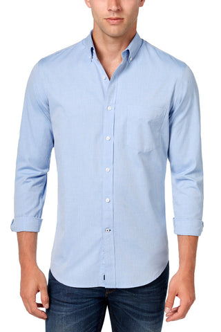 Club Room Diva Blue Long Sleeve Oxford Shirt