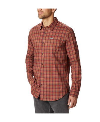 Columbia Vapor Ridge™ Iii Plaid Shirt Mountain Red Ombre