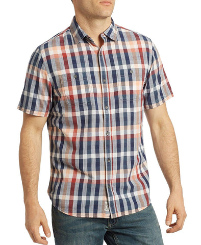 Flag & Anthem Howell Short-sleeve Plaid Regular Fit Shirt Roadmap