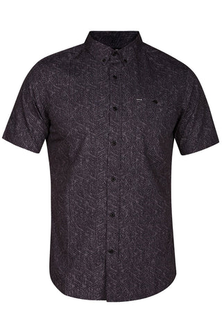 Hurley Black/Grey Geo-Print Crossroads Pocket Shirt