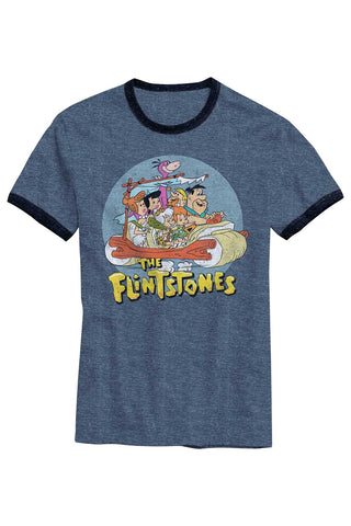 Hybrid Apparel Navy Heather The Flintstones Graphic Print T-Shirt