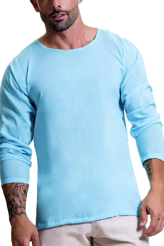 JOR Sky-Blue Baru Long-Sleeve Top