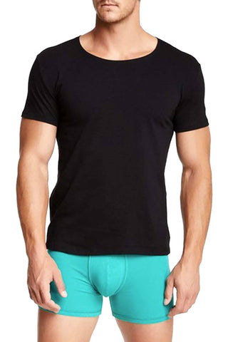 Ken Wroy Black Crew Neck Tee