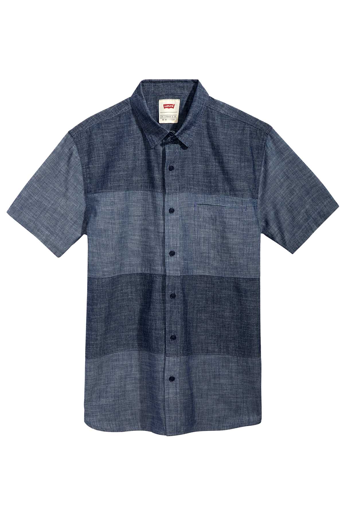 Levi's Indigo Martzen Chambray ColorBlocked Shirt