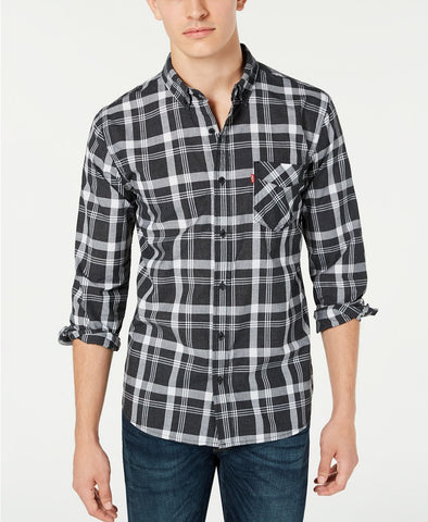 Levi's Reese Plaid Shirt Caviar