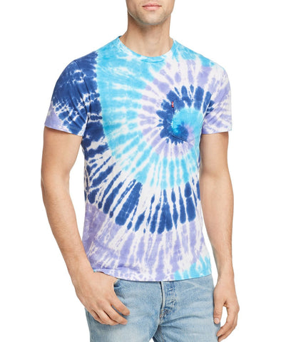 Levi's Sunset Tie-dyed Pocket Tee Tie Dye Norse Blue