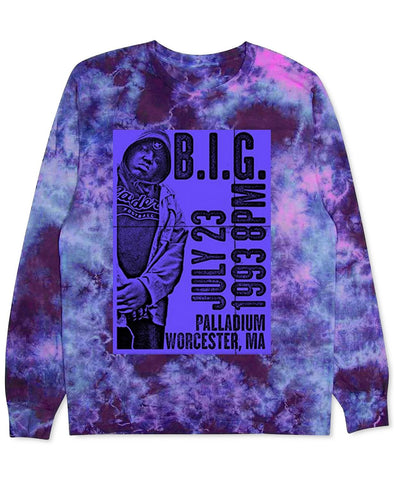 Merch Traffic B.i.g. Palladium Long-sleeve Graphic T-shirt Purple Dye