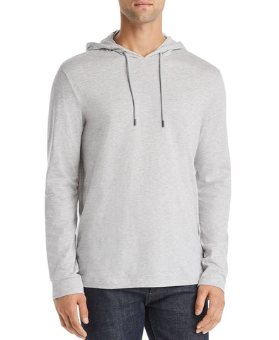 Michael Kors Long-sleeve Hooded Tee Med Gray