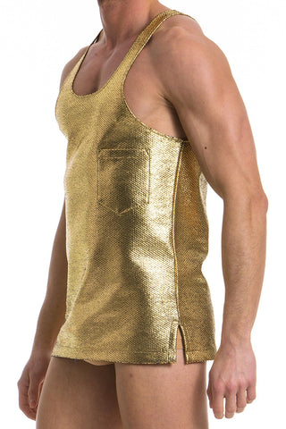 Modus Vivendi Gold Dusk 2 Dawn Loose Tank Top