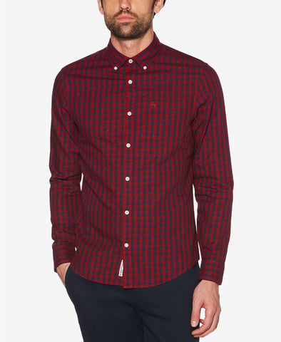 Original Penguin Gingham Nep Twill Pocket Shirt Samba