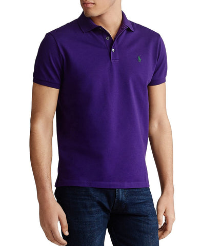 Polo Ralph Lauren Custom Slim Fit Stretch Mesh Polo Shirt Purple