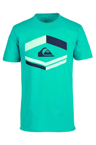 Quiksilver Tropic Green Major Tone Logo-Print T-Shirt