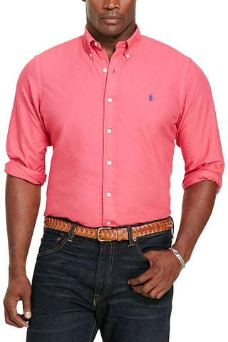 Ralph Lauren Tropic Pink Big/Tall Garment Dyed Cotton Shirt