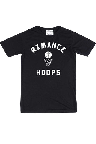 Rxmance Unisex Black 'Hoops' Tee