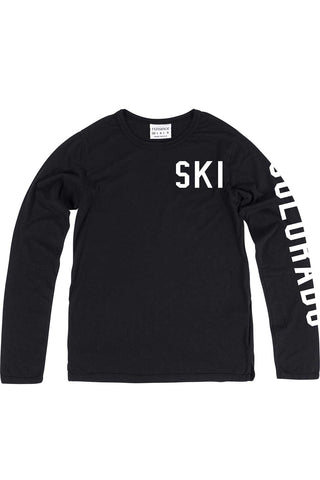 Rxmance Unisex Black Ski Long Sleeve Tee