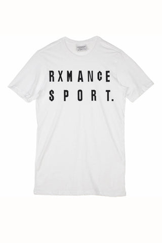 Rxmance Unisex White Money Crew Tee