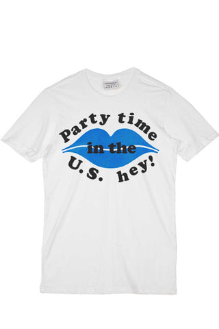 Rxmance Unisex White Party Time Crew Tee