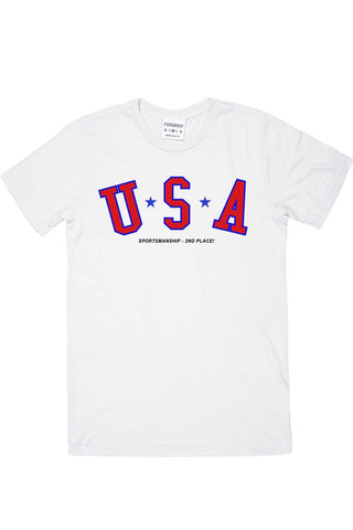 Rxmance Unisex White Sportsmanship Crew Tee