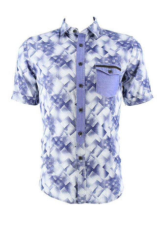 Smash Blue Wild Button-Up