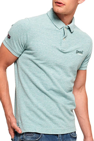 SuperDry Mint-Green-Grindle Classic Pique Polo Shirt