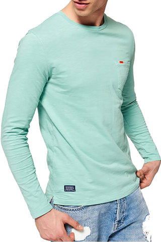 SuperDry Spearmint Dry-Originals L/S Pocket T-Shirt