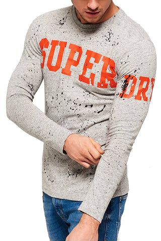 SuperDry Street-Works Grit Super-Splatter Long-Sleeve T-Shirt